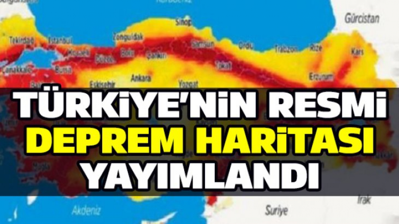 turkiye nin afad tarafindan aciklanan resmi deprem haritasi karamursel haber gazetesi bolgesel