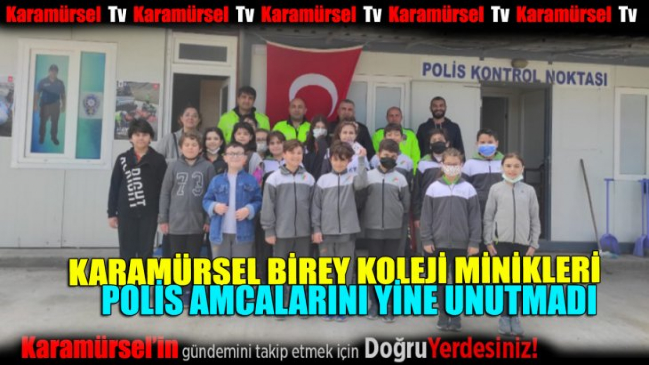 Karamürsel Birej Koleji'nin minik öğrencileri Polis Haftasını kutladı