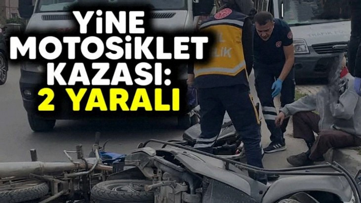 Karamürsel'de motosiklet kazası! 2 kişi yaralandı