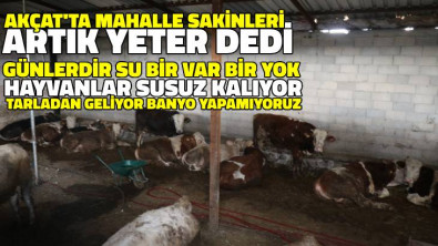 Mahallesi Sakinleri Su Sorununa İsyan Etti: 'Artık Yeter!'